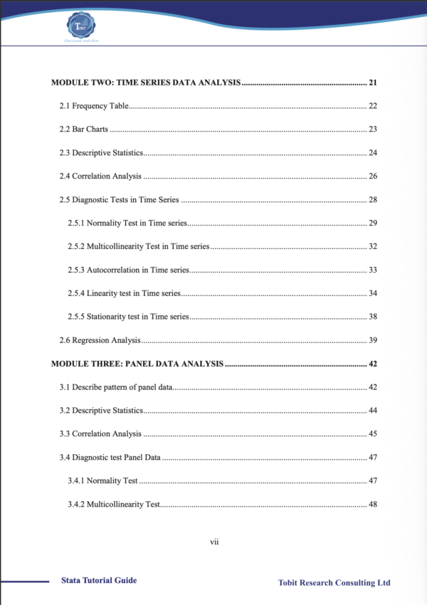 Stata Programme Tutorial STATA Tutorial Guide – Beginner to Advanced (PDF) - Tobit Research ...